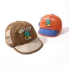 New cartoon super cute baby baseball caps, sun protection for boys and girls, thin sunshade children's baseball caps, trendy dinosaurs details Picture